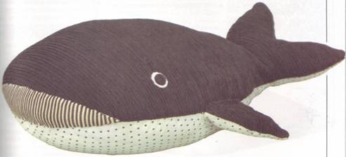 изготовление игрушки-подушки кит