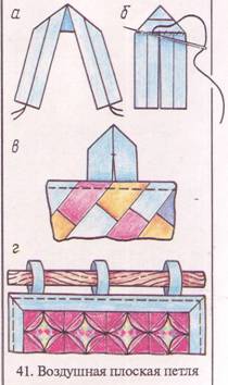шитье из лоскутков изготовление петель